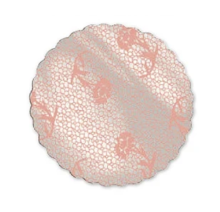 Tapetinho de Renda Para Brigadeiro - Salmão