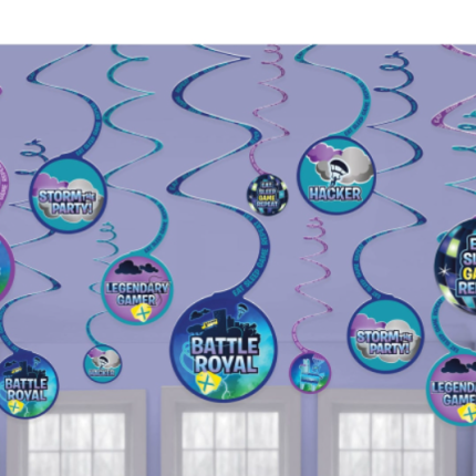 Cj. de 12 Swirls Battle Royal Decorativas