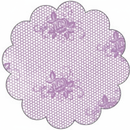 Tapetinho de Renda Para Brigadeiro – Lilás