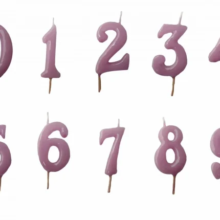 Vela Aniversário nº. 0 - 6 cm Lilás
