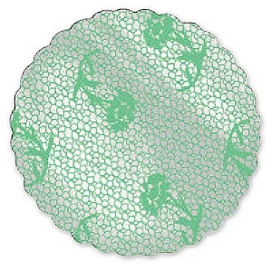 Tapetinho de Renda Para Brigadeiro – Verde