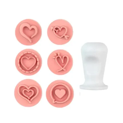 Kit Carimbo Corações