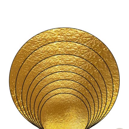 Base Cartão Ouro Redonda - 45cm