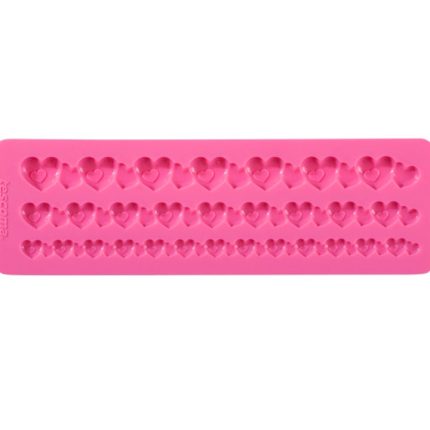 Molde De Corações Em Silicone