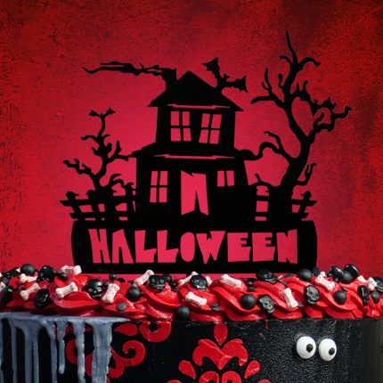 Topper de Halloween Casa Assombrada