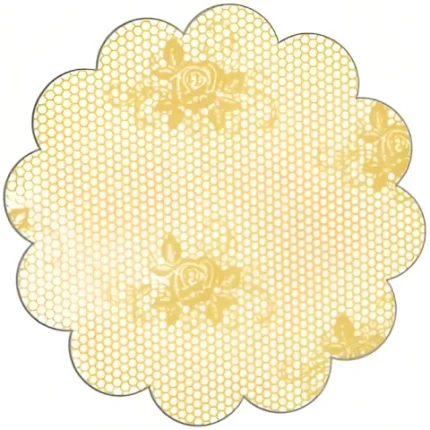 Tapetinho de Renda Para Brigadeiro – Amarelo