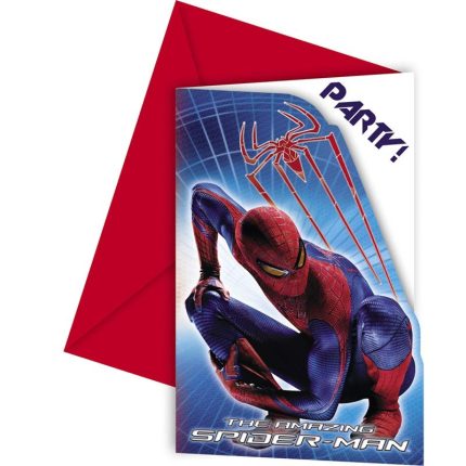 Conj. 6 Convites Homem Aranha