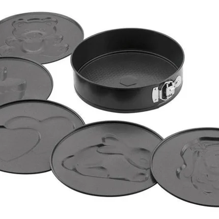 Conj. Forma Redonda C/ Fundo Removível e Moldes