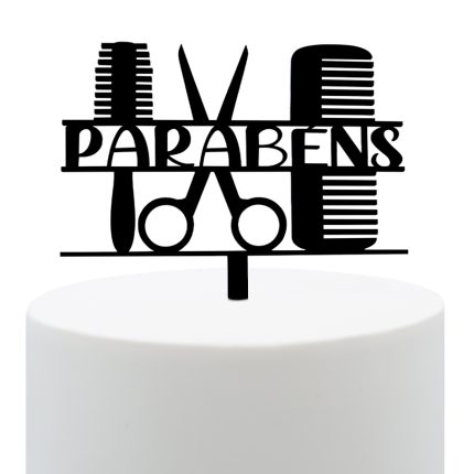 Topper Parabéns - Cabeleireiro