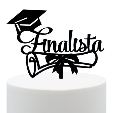 Topper Finalista Com Cartola E Diploma