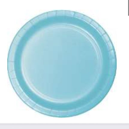 Pack 8 Pratos Azul Claro