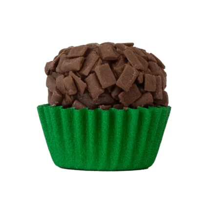 Pack C/ 100 Forminhas de Papel Verde Bandeira Para Brigadeiro