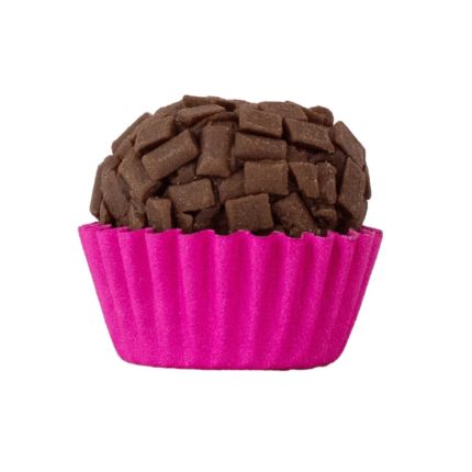 Pack C/ 100 Forminhas de Papel Rosa Para Brigadeiro