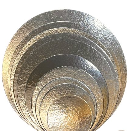 Base Cartão Prata Redonda - 34cm